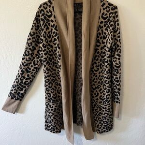 Moon & Madison Animal Print Cardigan